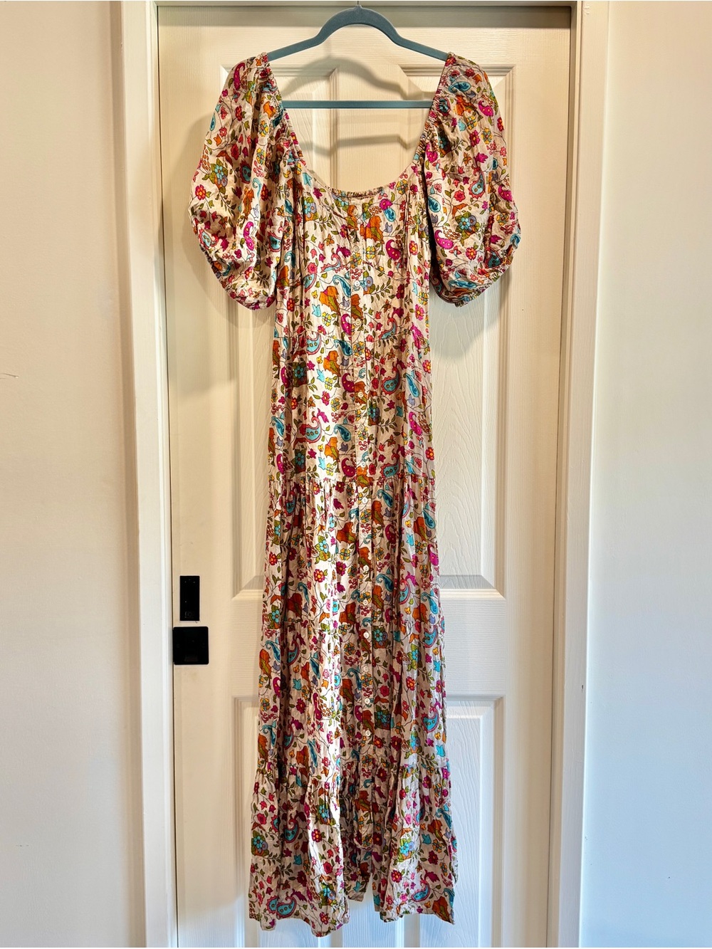 NWOT NATURAL LIFE Danielle Maxi Dress - Paisley Petals | Size Medium